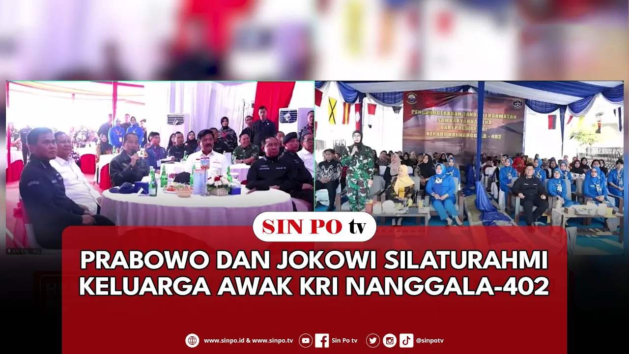 Prabowo Dan Jokowi Silaturahmi Keluarga Awak KRI Nanggala-402