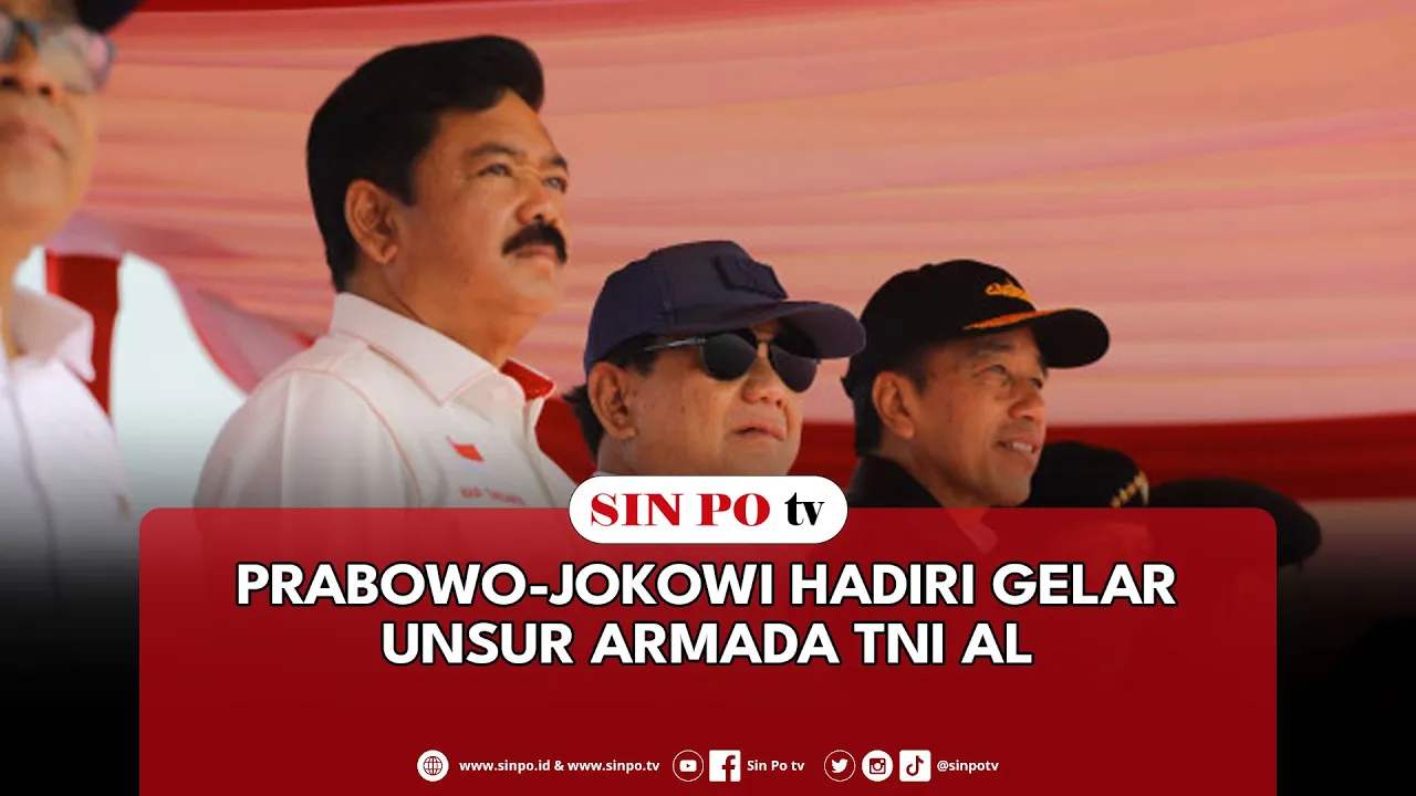 Prabowo-Jokowi Hadiri Gelar Unsur Armada TNI AL