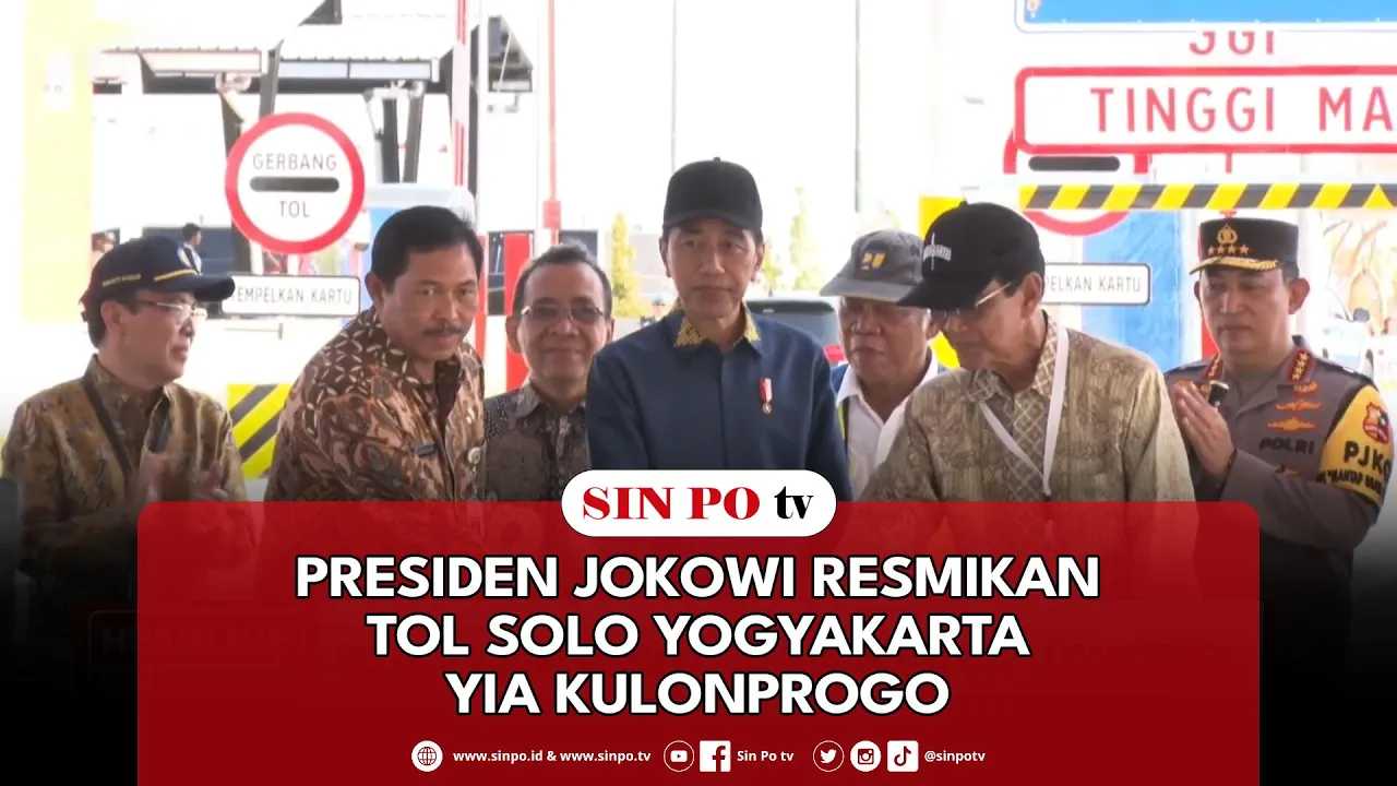 Presiden Jokowi Resmikan Tol Solo Yogyakarta YIA Kulonprogo