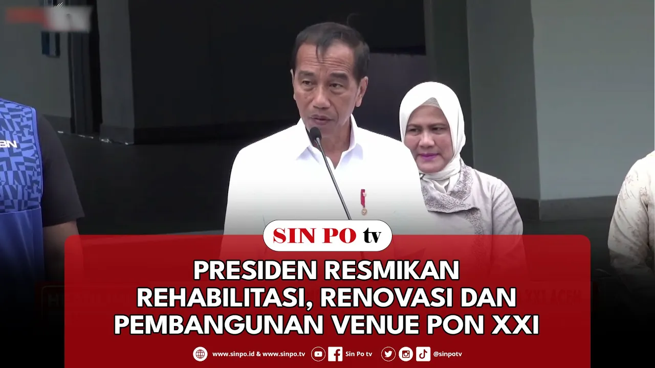 Presiden Resmikan Rehabilitasi, Renovasi Dan Pembangunan Venue PON XXI