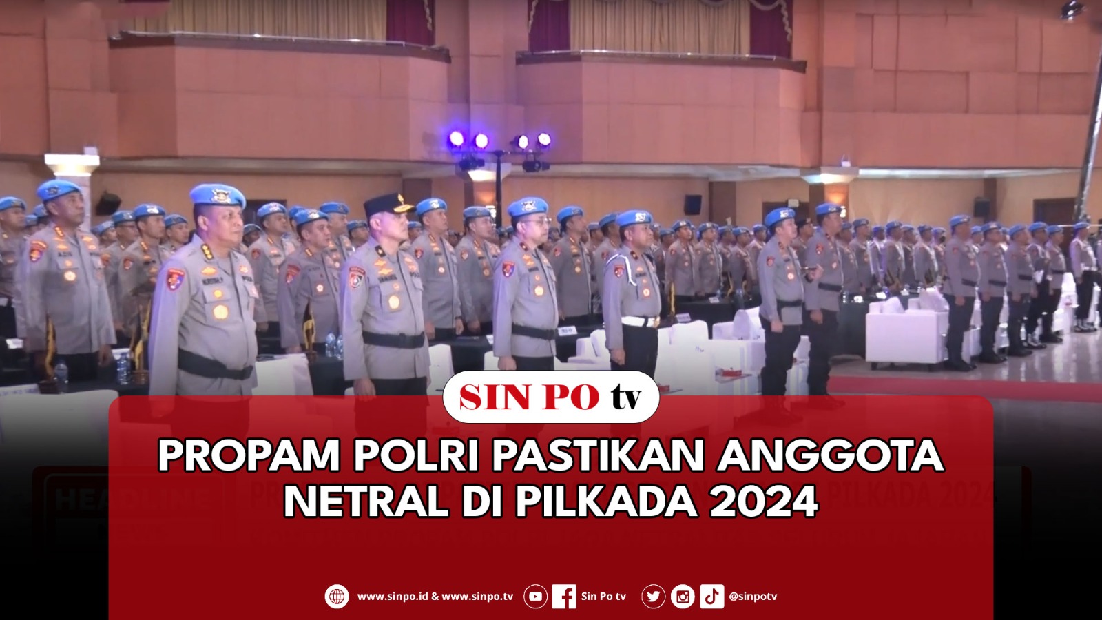 Propam Polri Pastikan Anggota Netral Di Pilkada 2024
