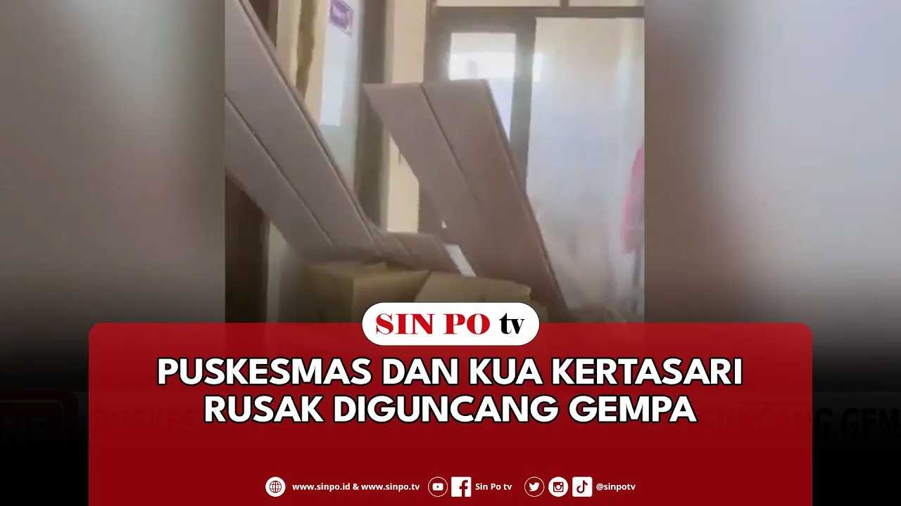 Puskesmas Dan KUA Kertasari Rusak Diguncang Gempa