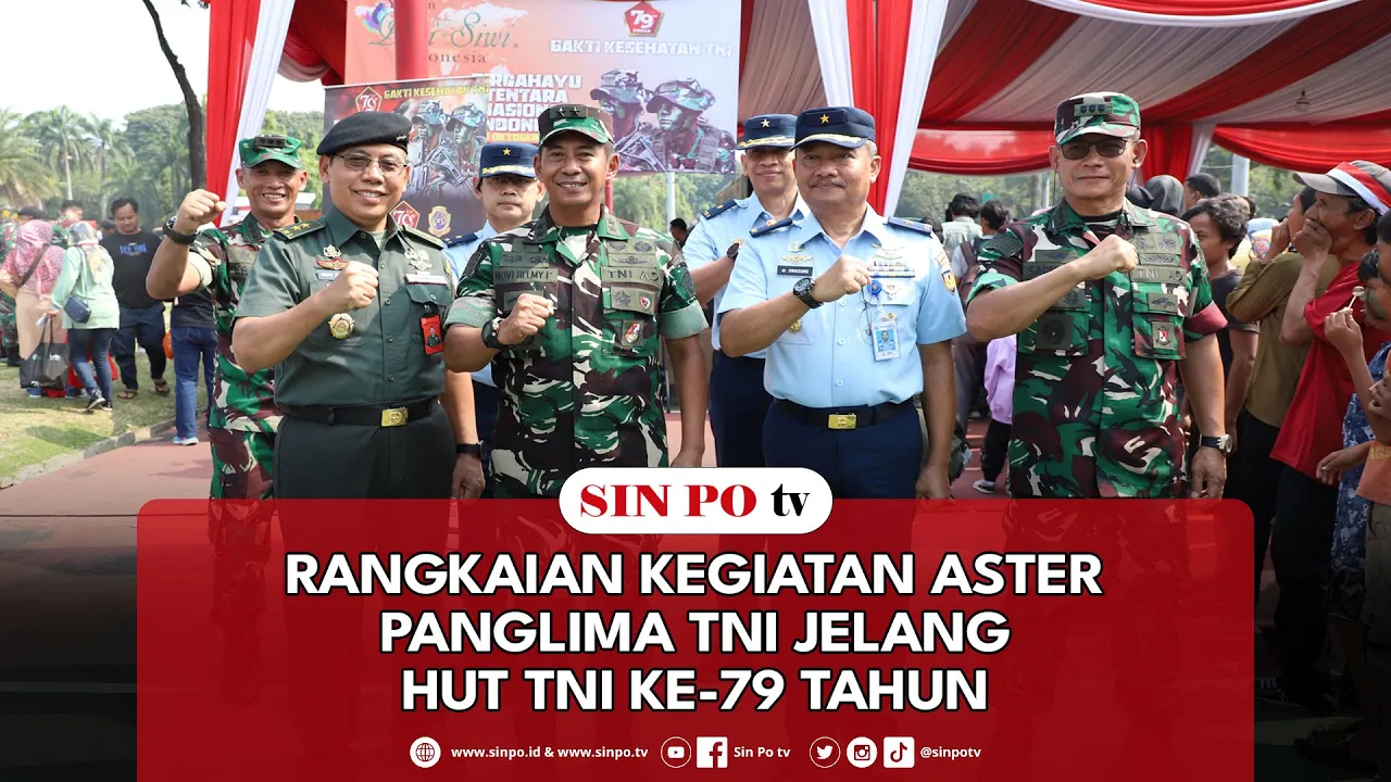 Rangkaian Kegiatan Aster Panglima TNI Jelang HUT TNI Ke-79 Tahun