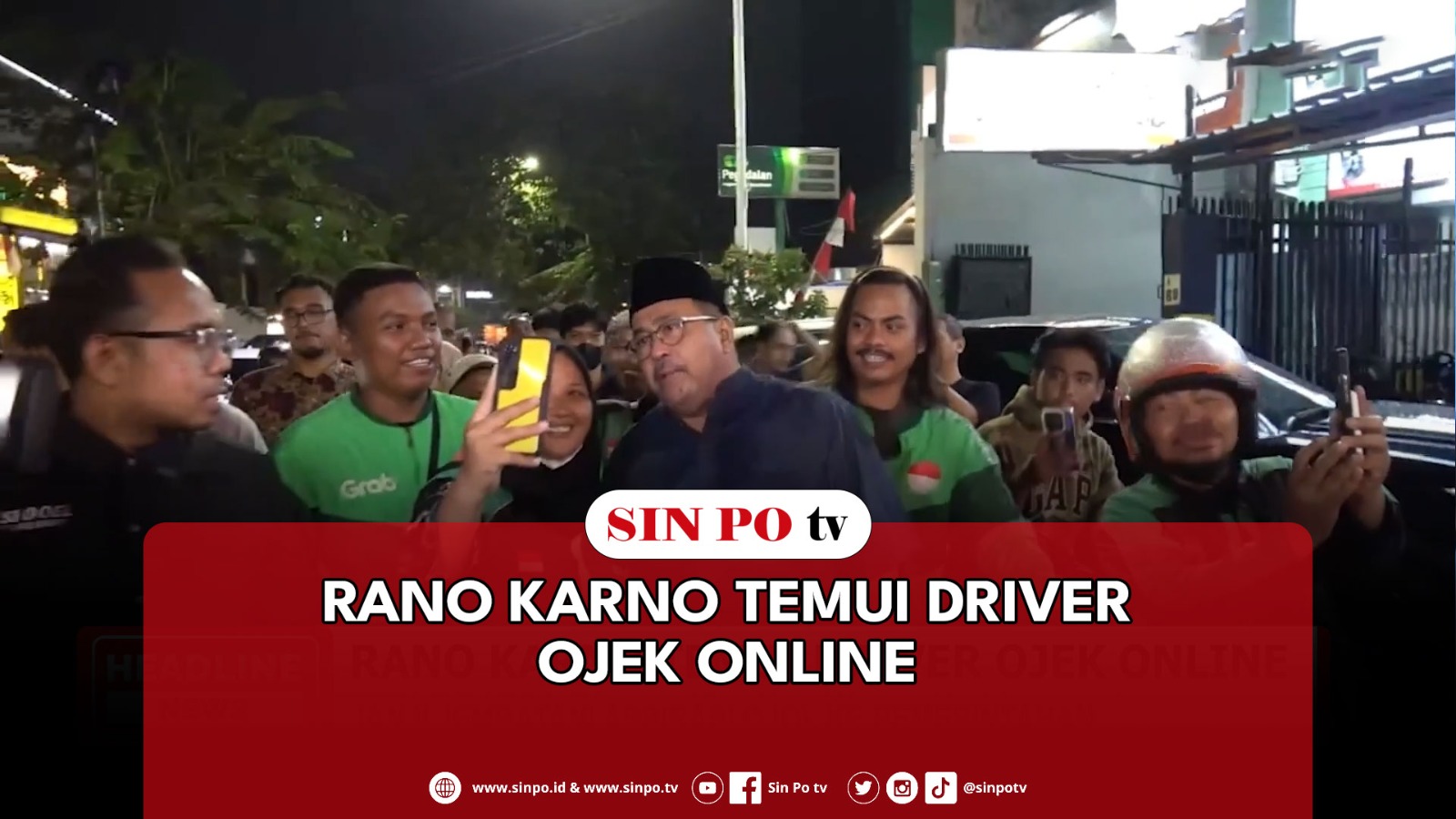Rano Karno Temui Driver Ojek Online