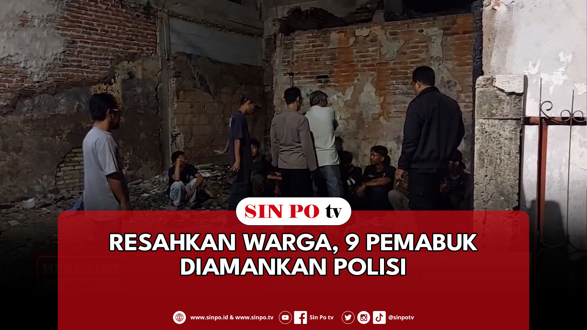 Resahkan Warga, 9 Pemabuk Diamankan Polisi