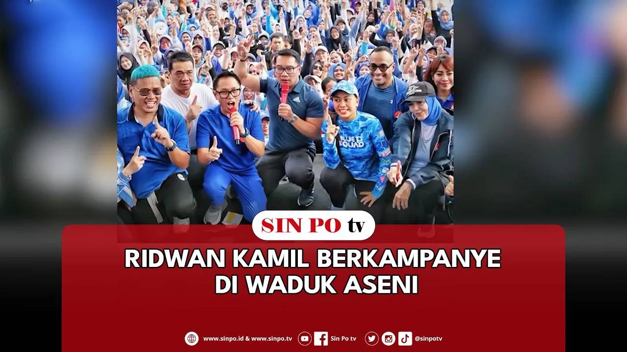 Calon Gubernur (Cagub) Jakarta nomor urut 1 Ridwan Kamil mendatangi Kawasan Waduk Aseni Semanan Kalideres, Jakarta Barat. Kedatangan Ridwan Kamil untuk menyerap aspirasi ratusan ibu-ibu di daerah tersebut.