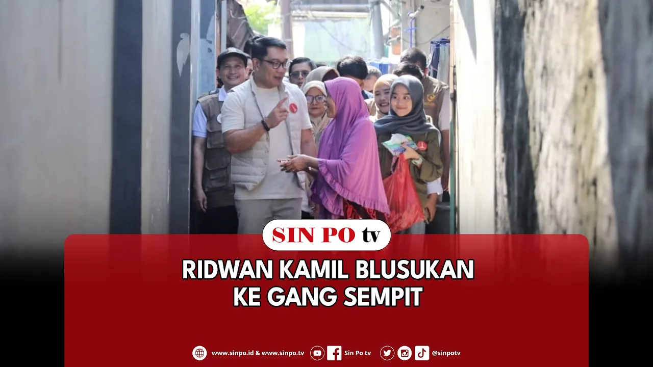 Ridwan Kamil Blusukan Ke Gang Sempit