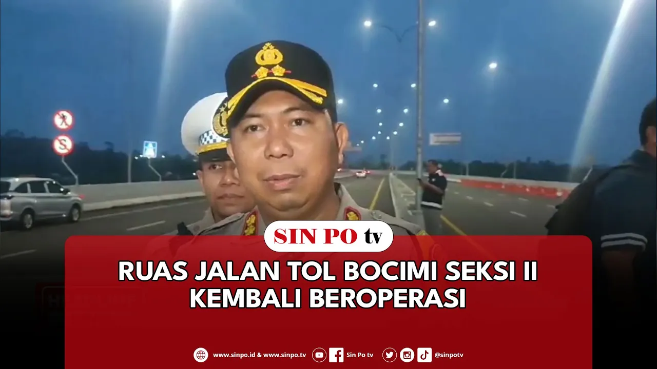 Ruas Jalan Tol Bocimi Seksi II Kembali Beroperasi