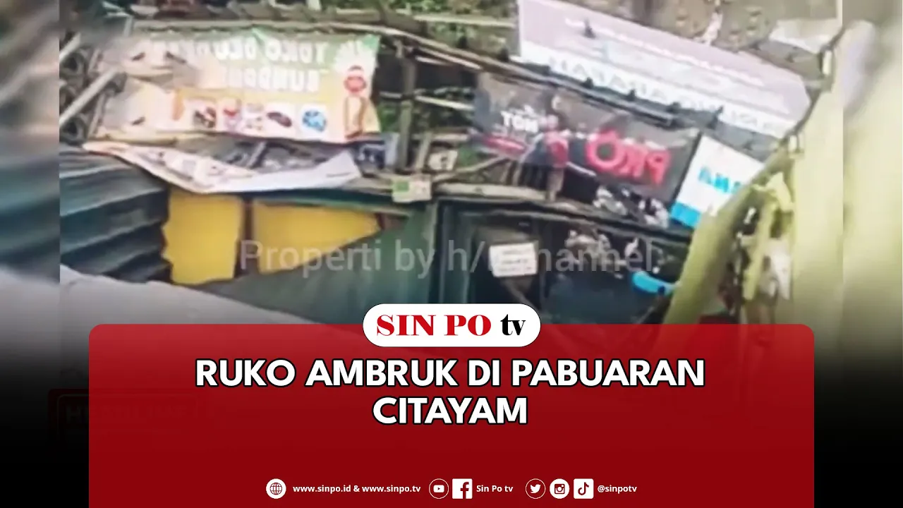 Ruko Ambruk Di Pabuaran Citayam