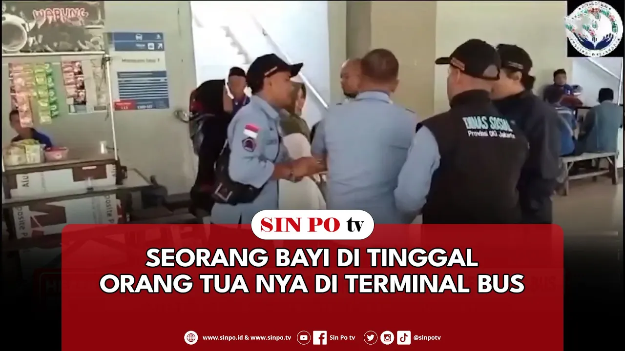 Seorang Bayi Di Tinggal Orang Tua Nya Di Terminal Bus