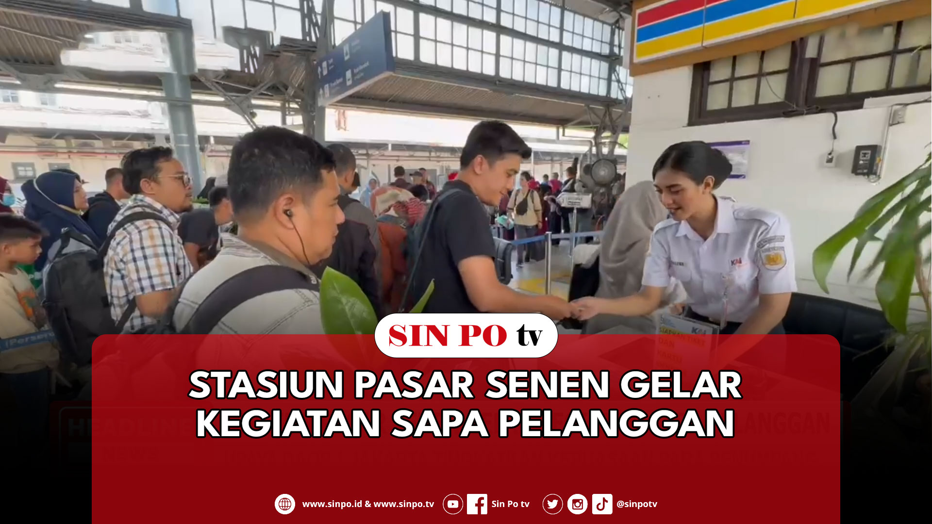 Stasiun Pasar Senen Gelar Kegiatan Sapa Pelanggan
