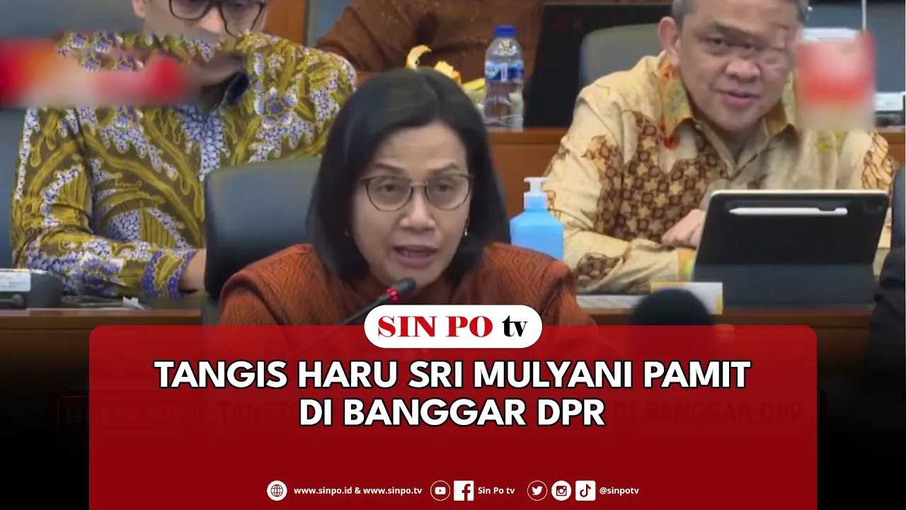Tangis Haru Sri Mulyani Pamit Di Banggar DPR