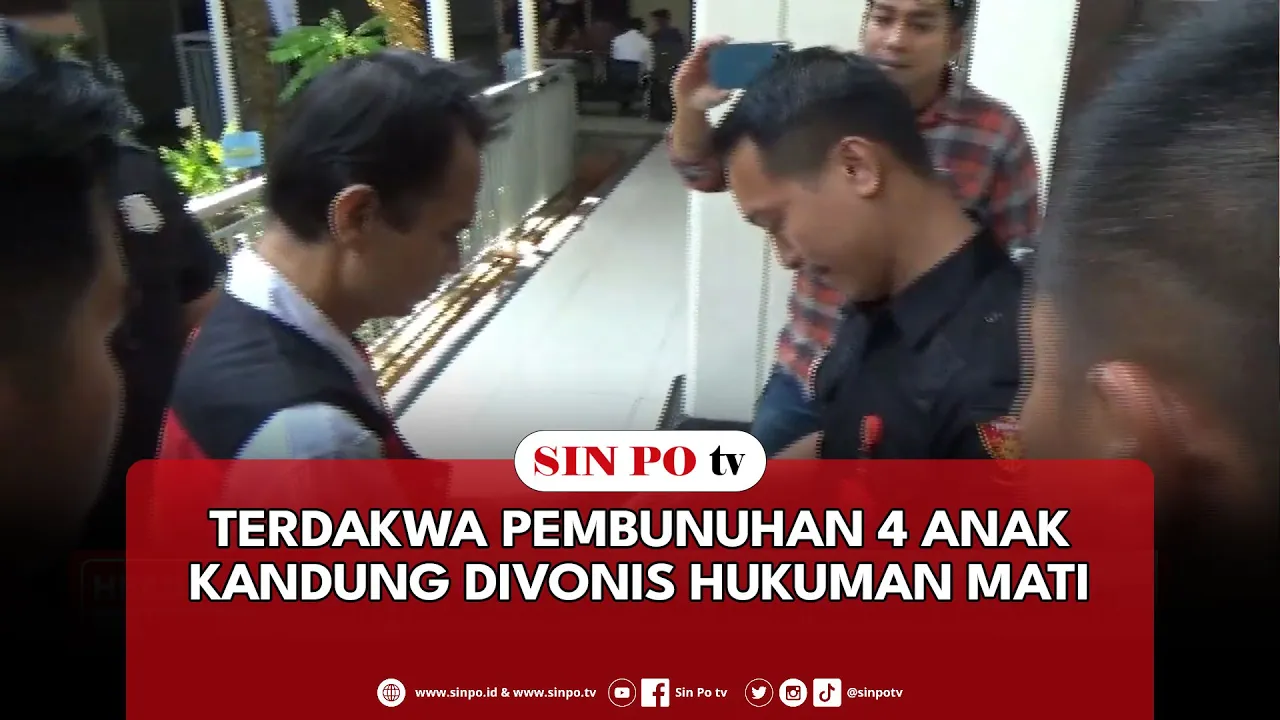 Terdakwa Pembunuhan 4 Anak Kandung Divonis Hukuman Mati