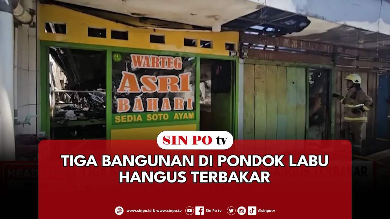 Tiga Bangunan Di Pondok Labu Hangus Terbakar