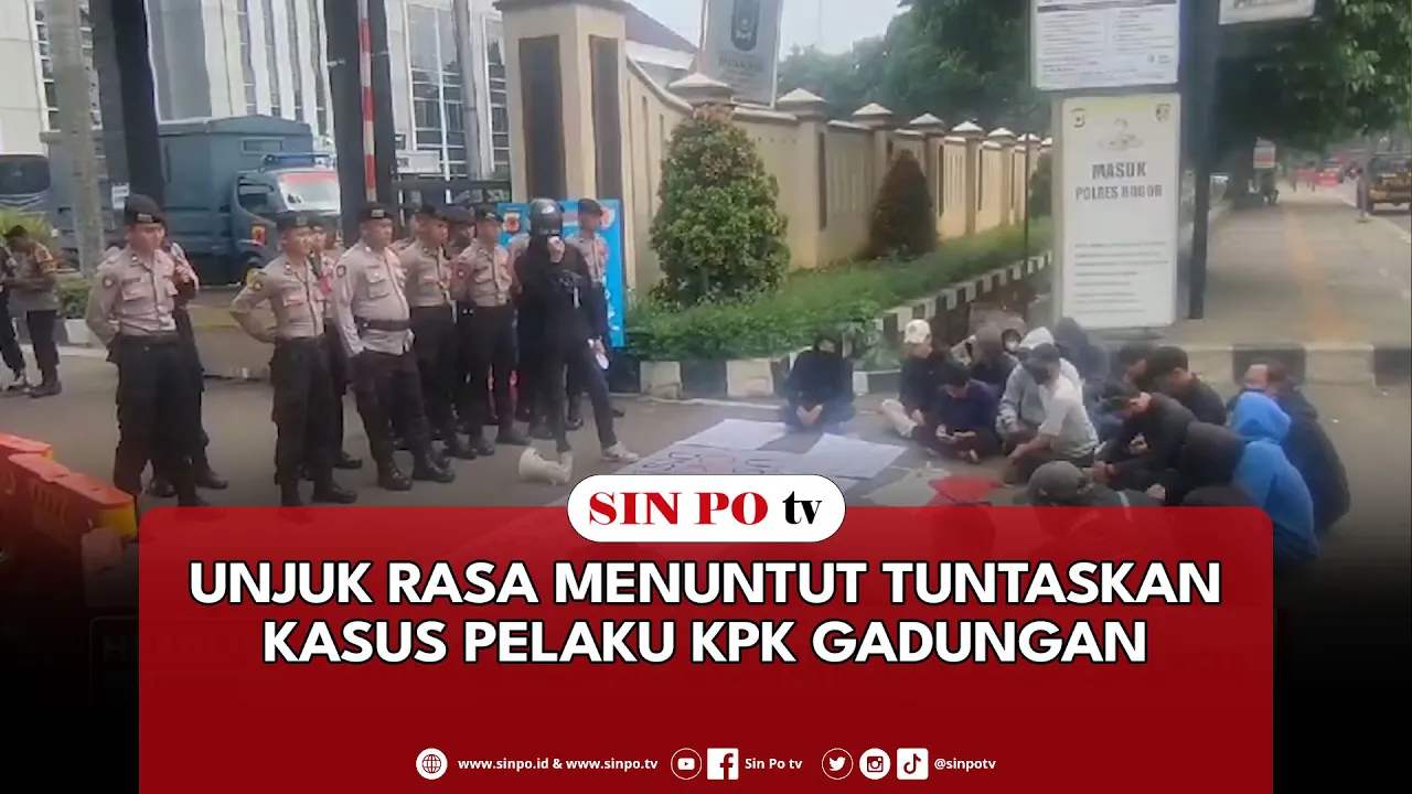 Unjuk Rasa Menuntut Tuntaskan Kasus Pelaku KPK Gadungan