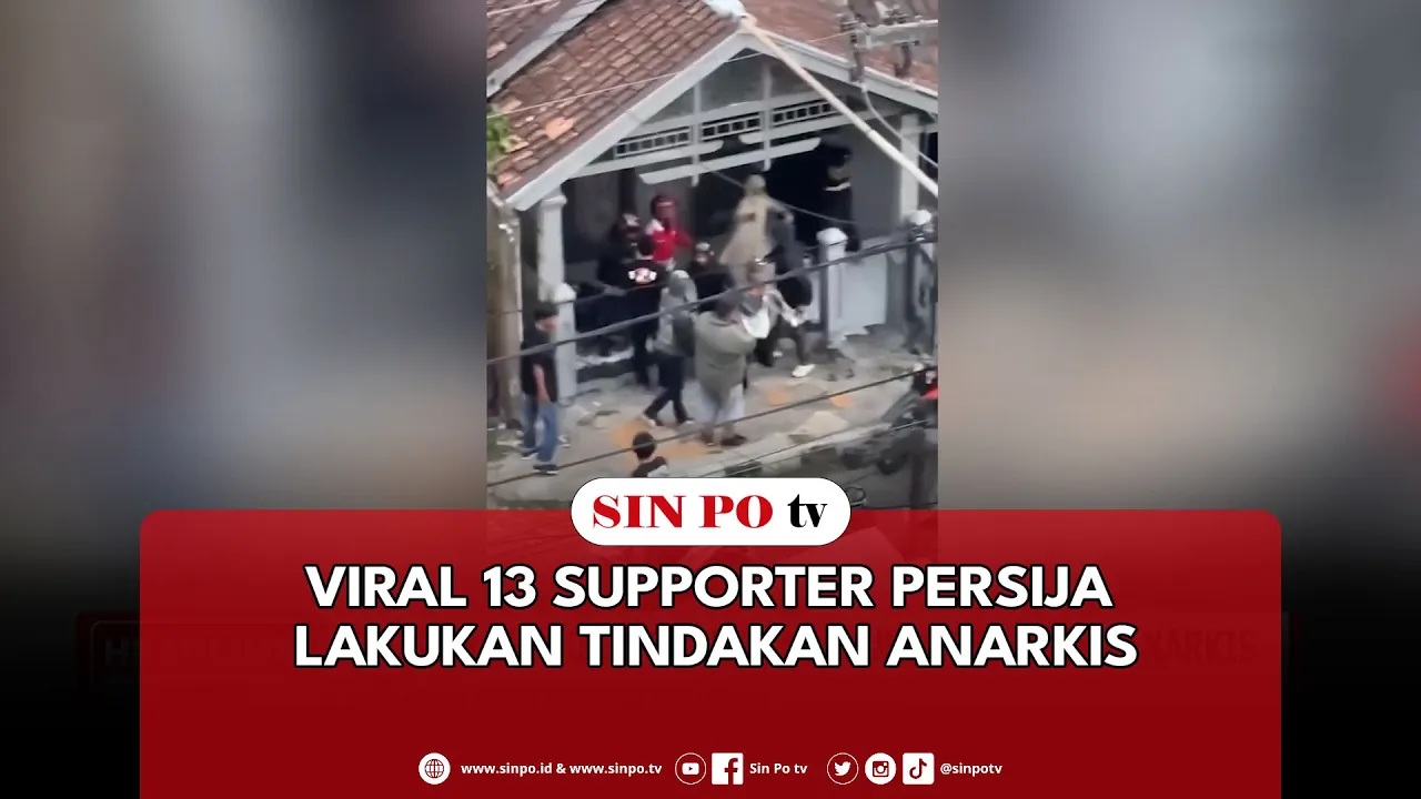 Viral 13 Supporter Persija Lakukan Tindakan Anarkis