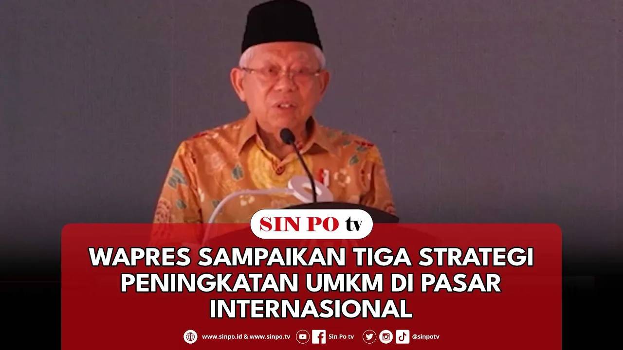 Wapres Sampaikan 3 Strategi Peningkatan UMKM Di Pasar Internasional