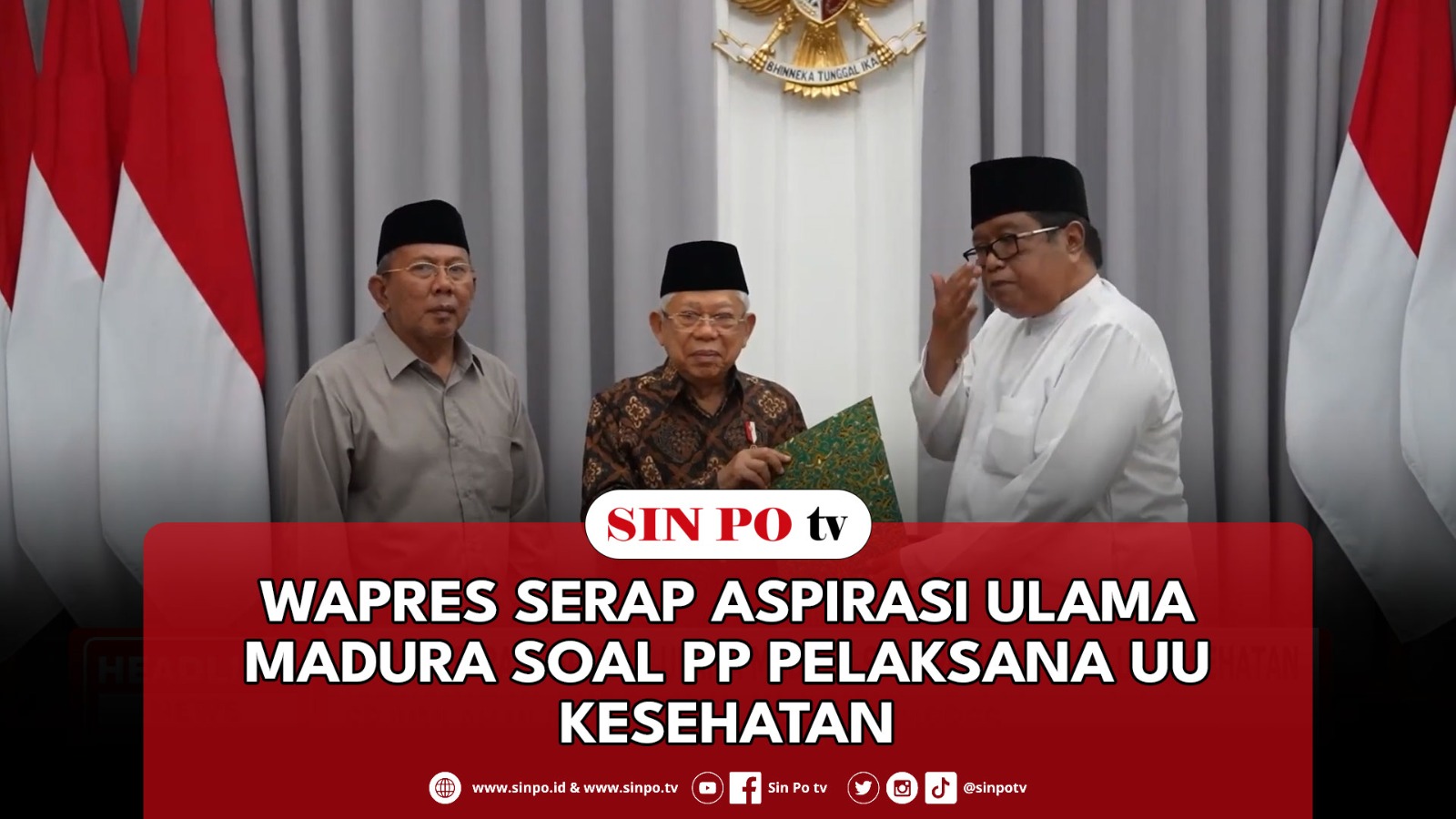 Wapres Serap Aspirasi Ulama Madura Soal PP Pelaksana UU Kesehatan