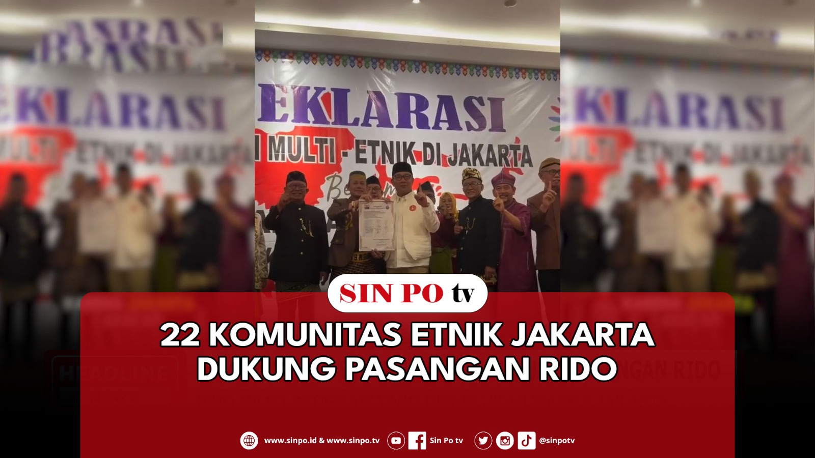 22 Komunitas Etnik Jakarta Dukung Pasangan RIDO