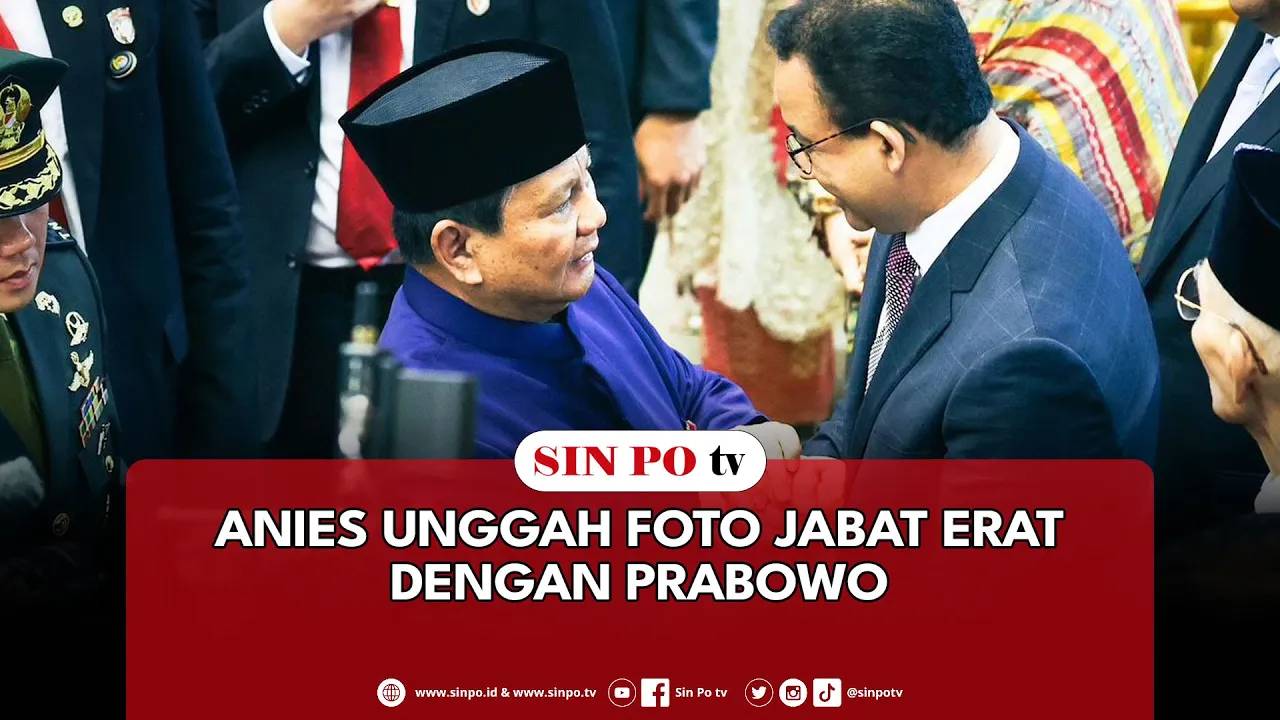 Anies Unggah Foto Jabat Erat Dengan Prabowo