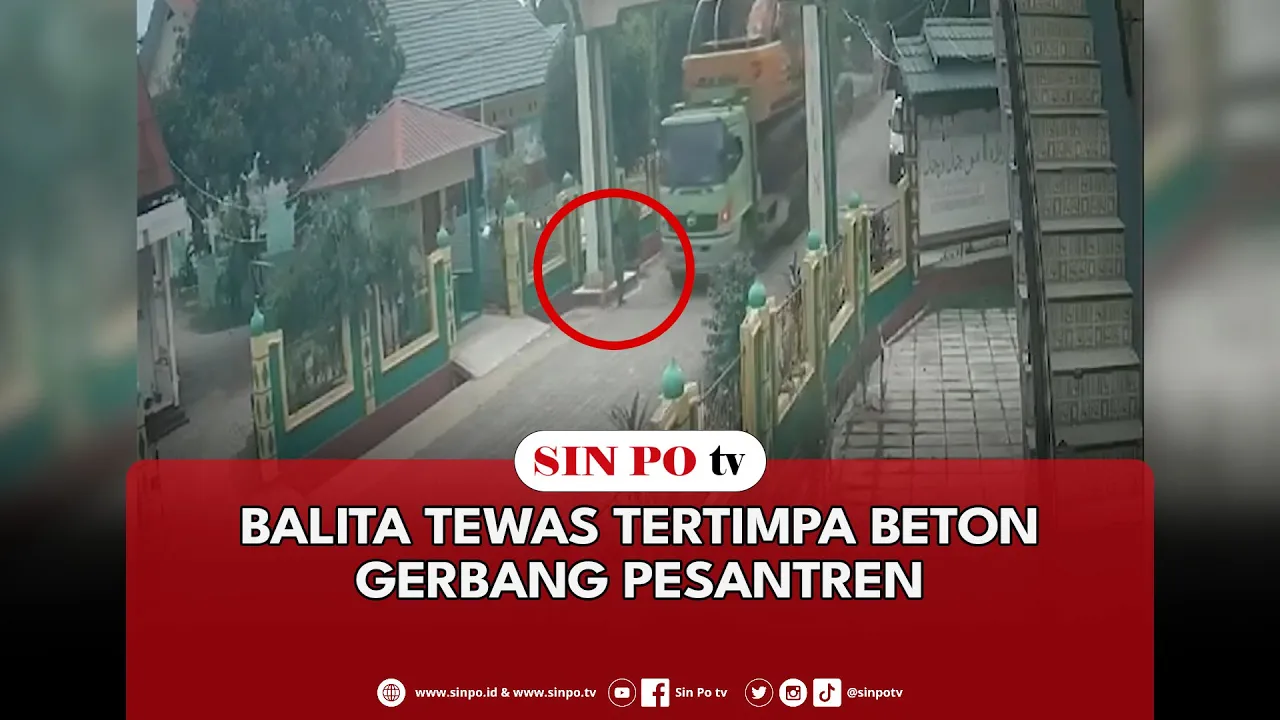 Balita Tewas Tertimpa Beton Gerbang Pesantren