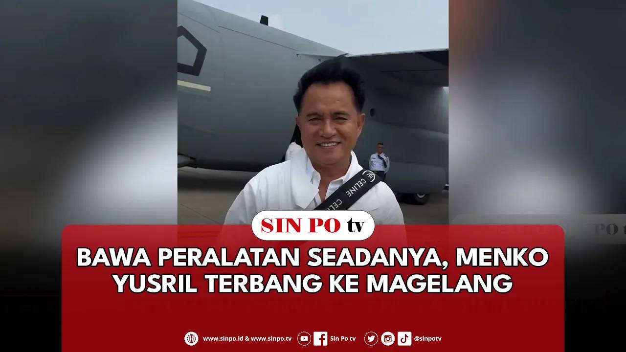 Bawa Peralatan Seadanya, Menko Yusril Terbang Ke Magelang