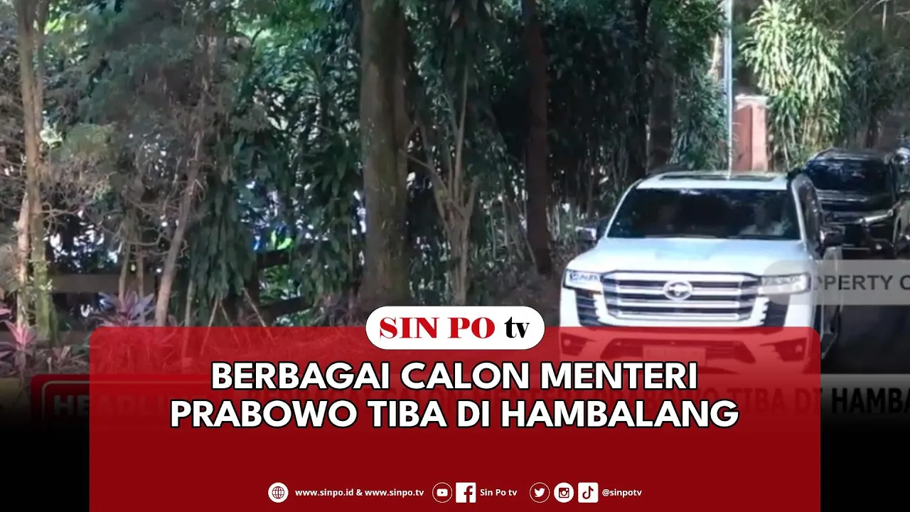 Berbagai Calon Menteri Prabowo Tiba Di Hambalang