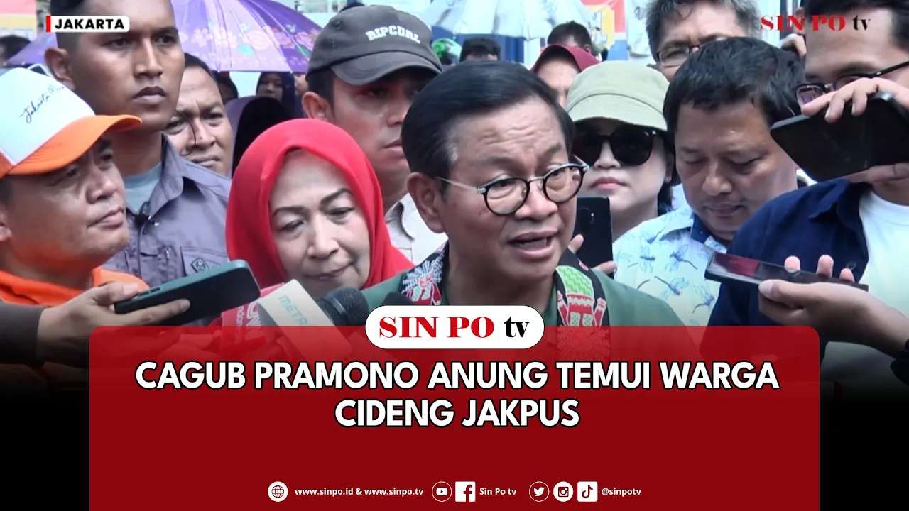 Cagub Pramono Anung Temui Warga Cideng Jakpus