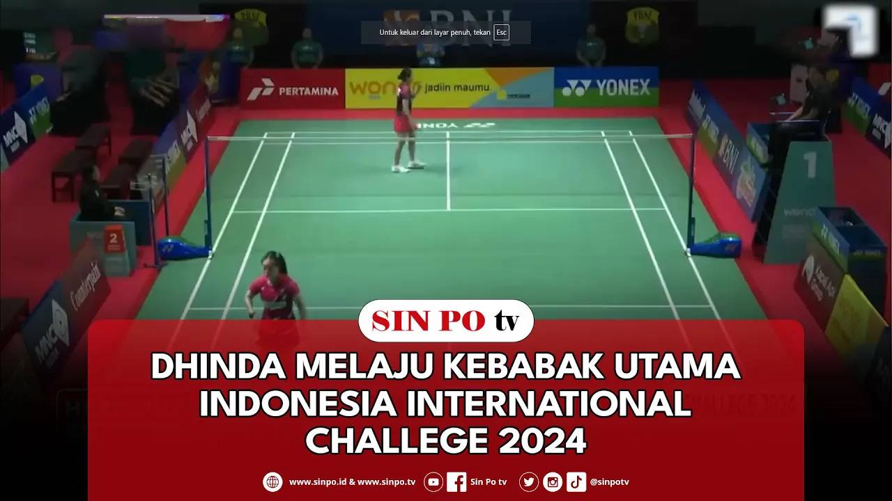 Dhinda Melaju Kebabak Utama Indonesia International Challege 2024