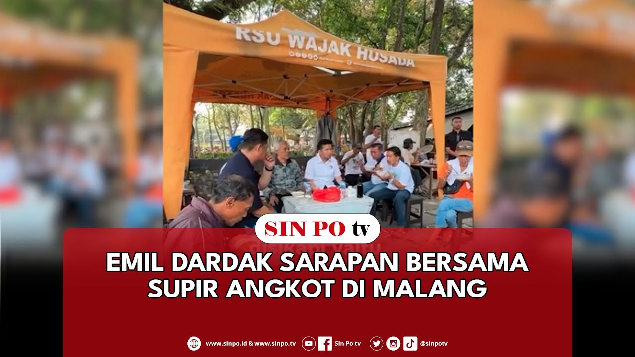 Emil Dardak Sarapan Bersama Supir Angkot Di Malang