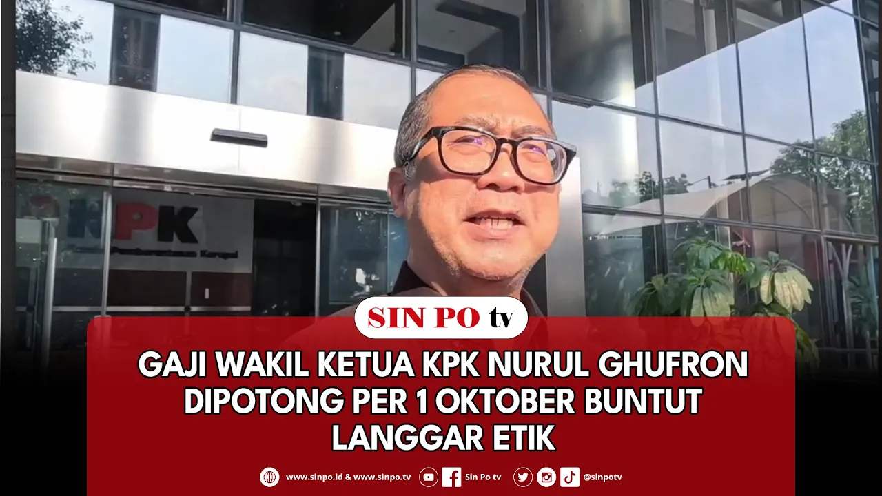 Gaji Wakil Ketua KPK Nurul Ghufron Dipotong Per 1 Oktober Buntut Langgar Etik