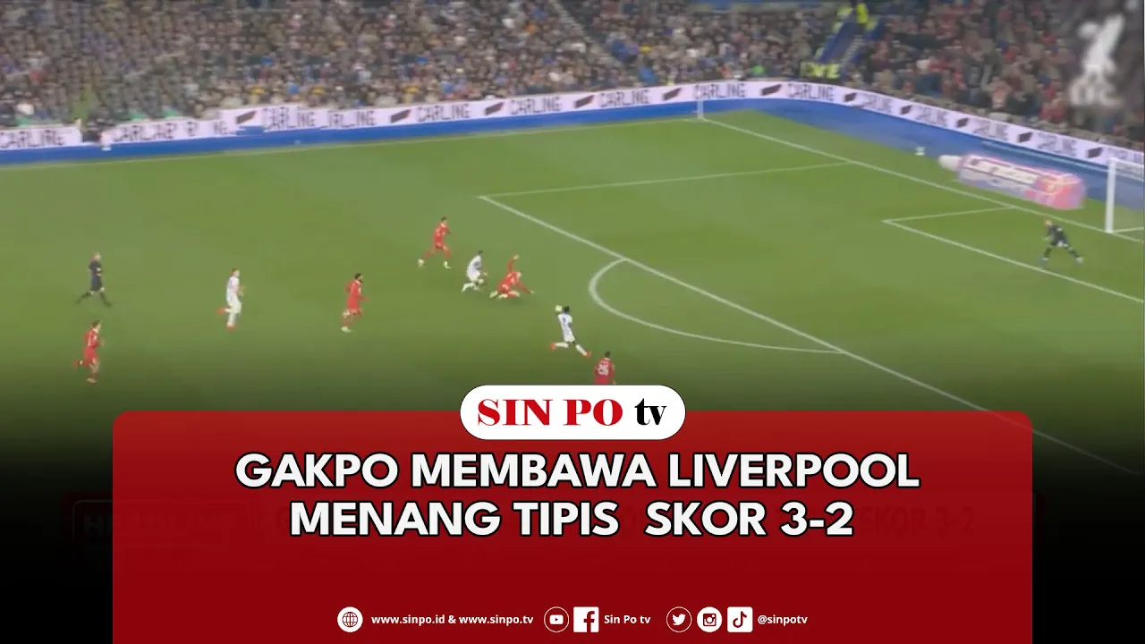 Gakpo Membawa Liverpool Menang Tipis Skor 3-2