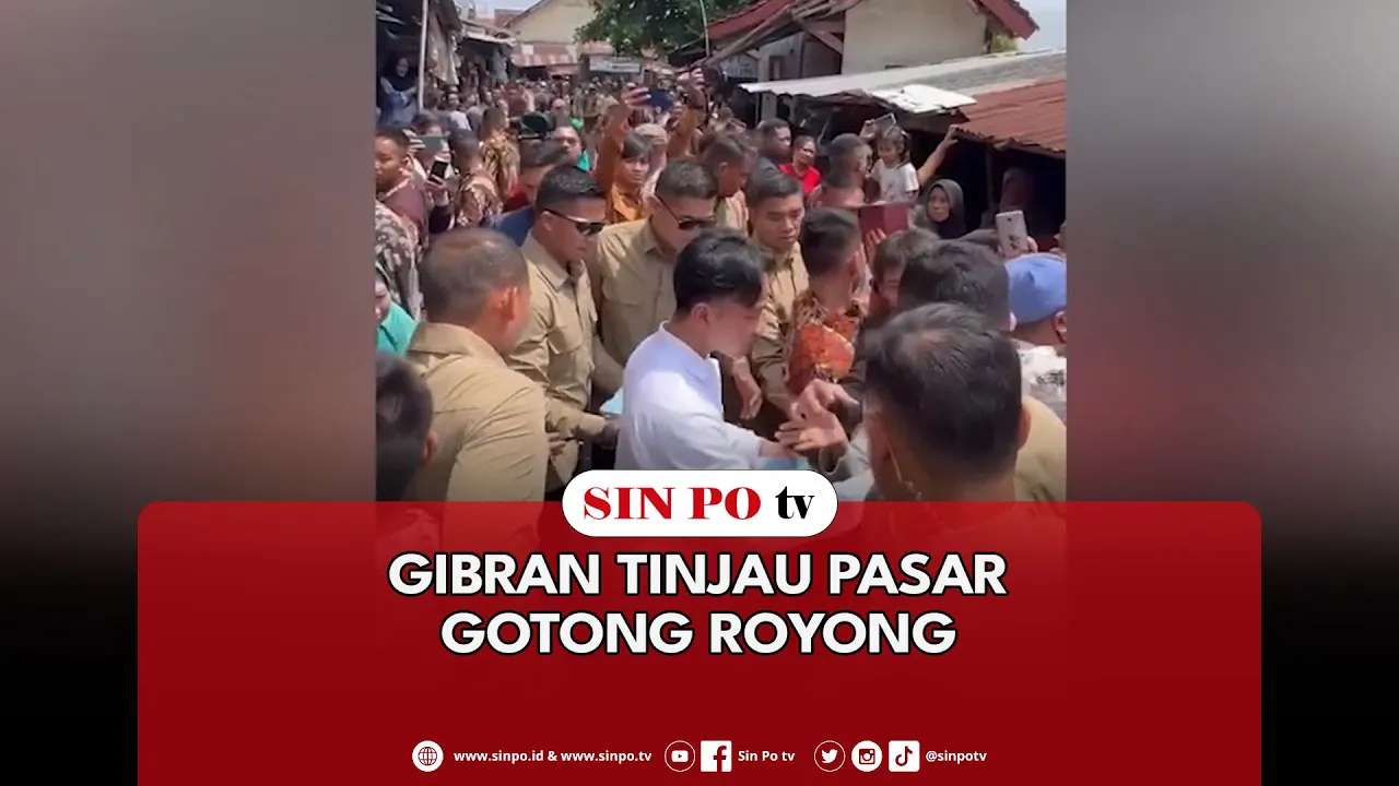 Gibran Tinjau Pasar Gotong Royong