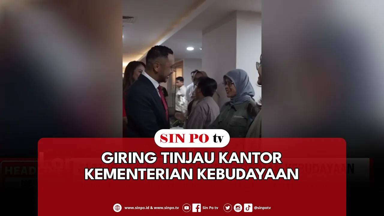 Giring Tinjau Kantor Kementerian Kebudayaan