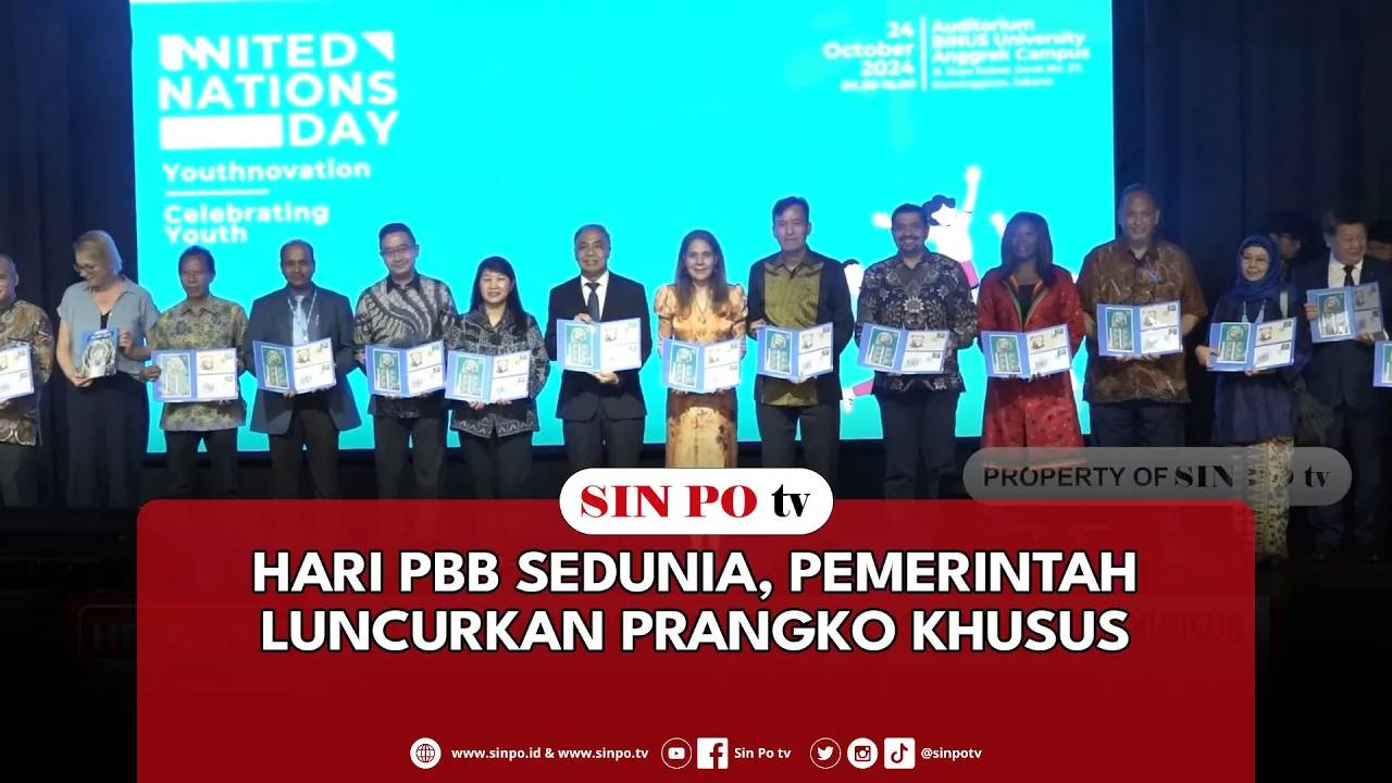 Hari PBB Sedunia, Pemerintah Luncurkan Prangko Khusus