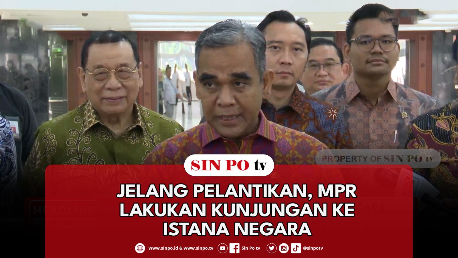 Jelang Pelantikan, MPR Lakukan Kunjungan Ke Istana Negara