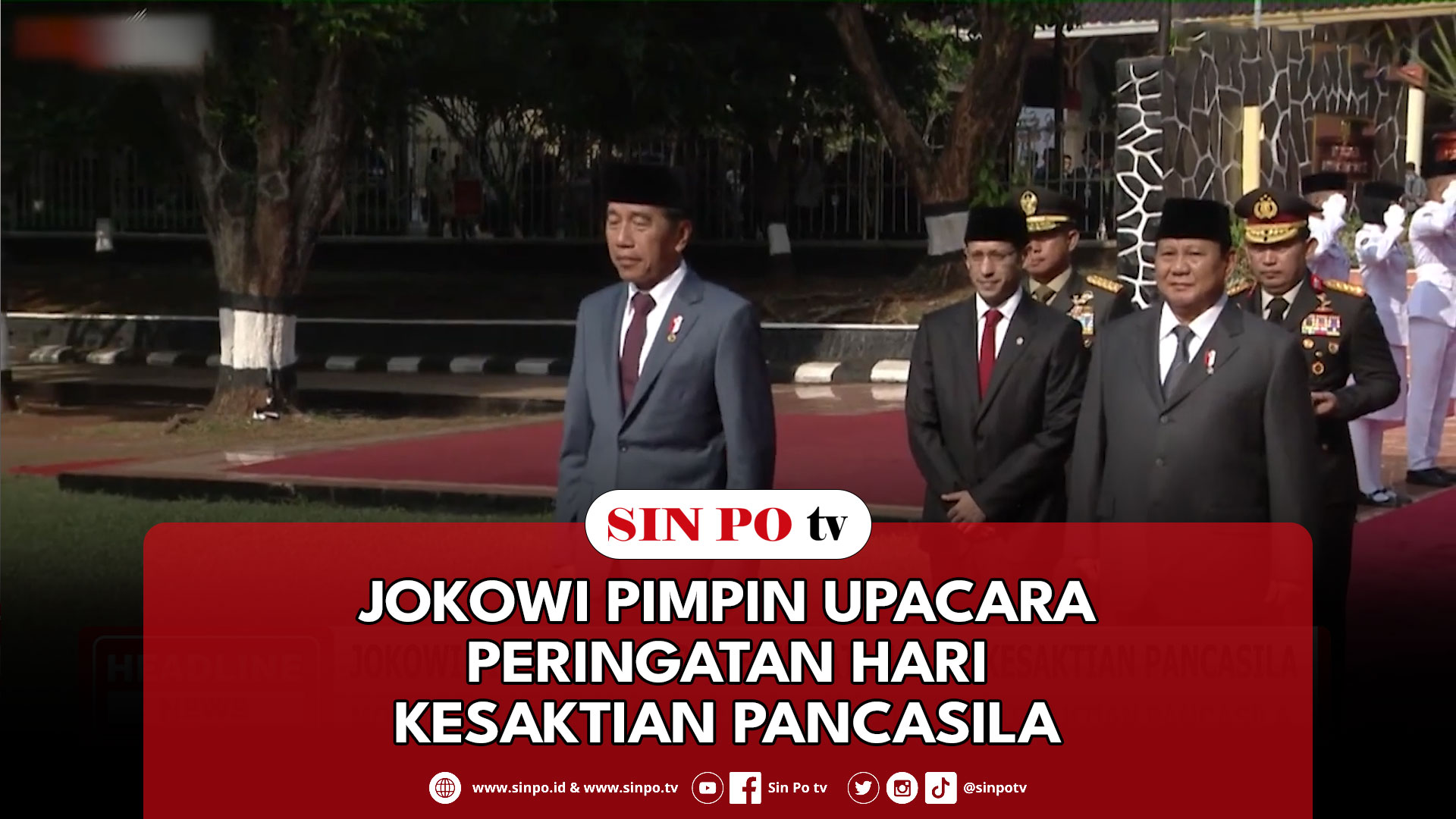 Jokowi Pimpin Upacara Peringatan Hari Kesaktian Pancasila