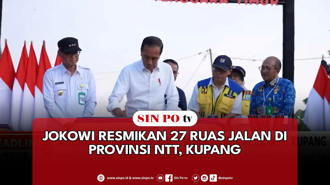 Jokowi Resmikan 27 Ruas Jalan Di Provinsi NTT, Kupang