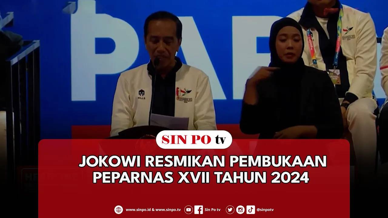 Jokowi Resmikan Pembukaan Peparnas XVII Tahun 2024