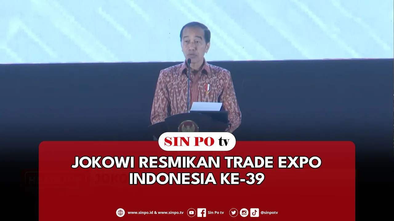 Jokowi Resmikan Trade Expo Indonesia Ke-39