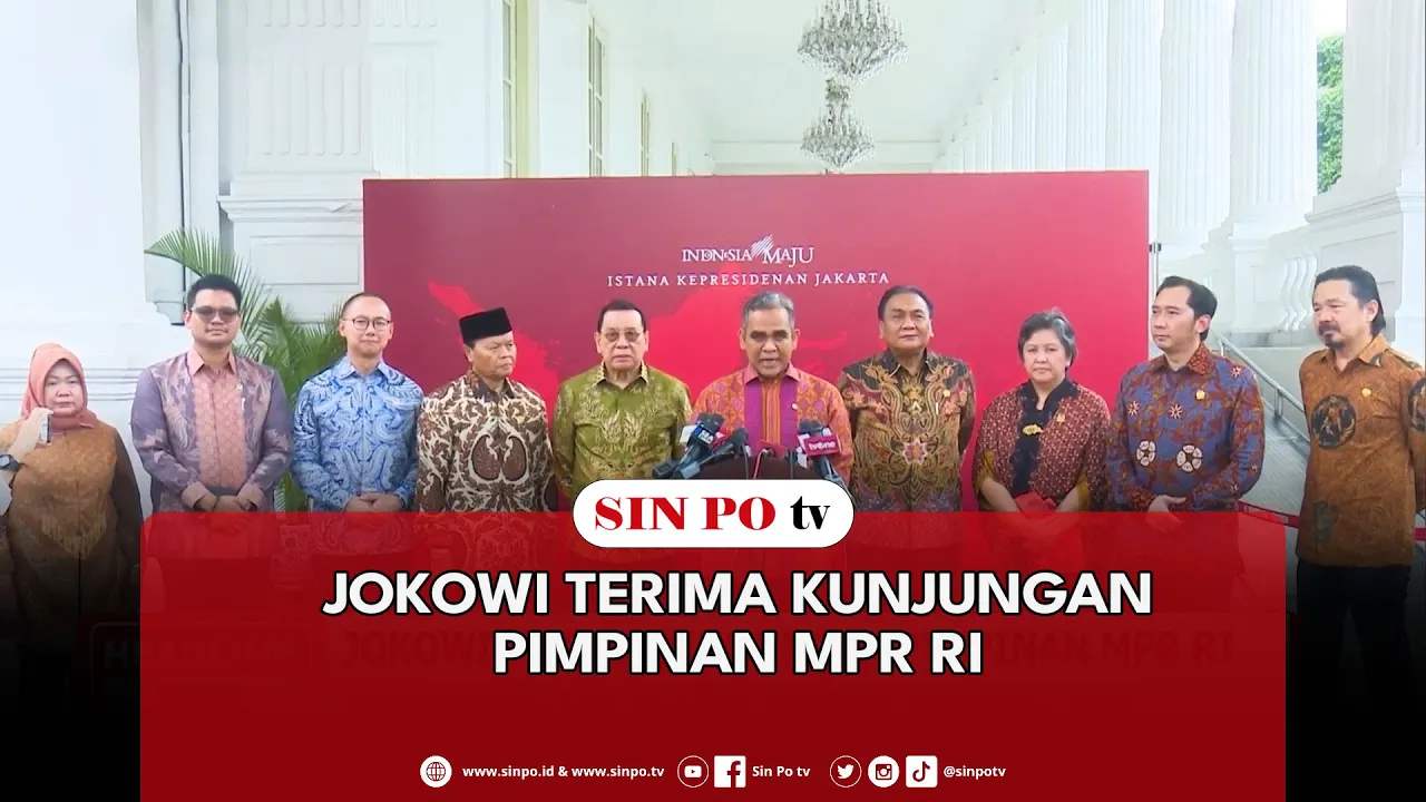 Jokowi Terima Kunjungan Pimpinan MPR RI