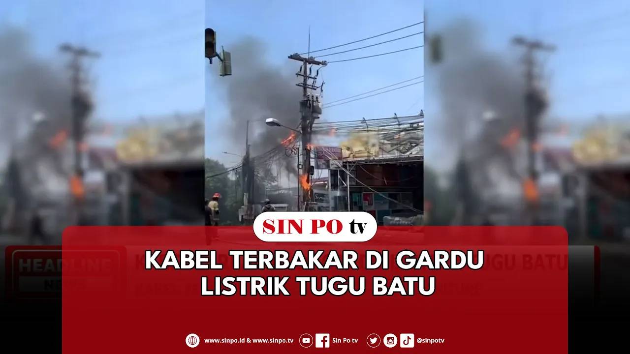 Kabel Terbakar Di Gardu Listrik Tugu Batu