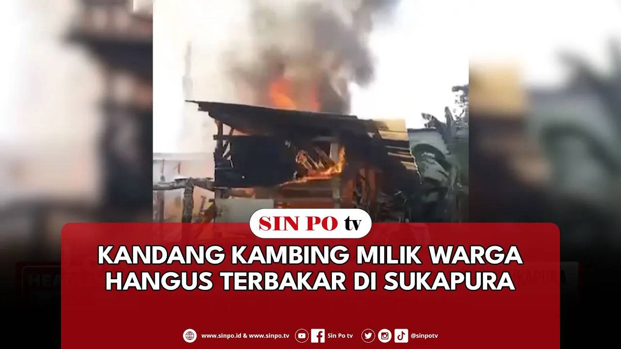 Kandang Kambing Milik Warga Hangus Terbakar Di Sukapura