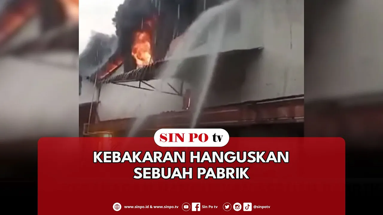 Kebakaran Hanguskan Sebuah Pabrik