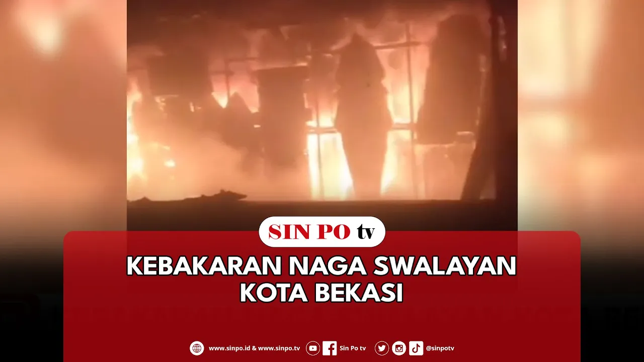 Kebakaran Naga Swalayan Kota Bekasi