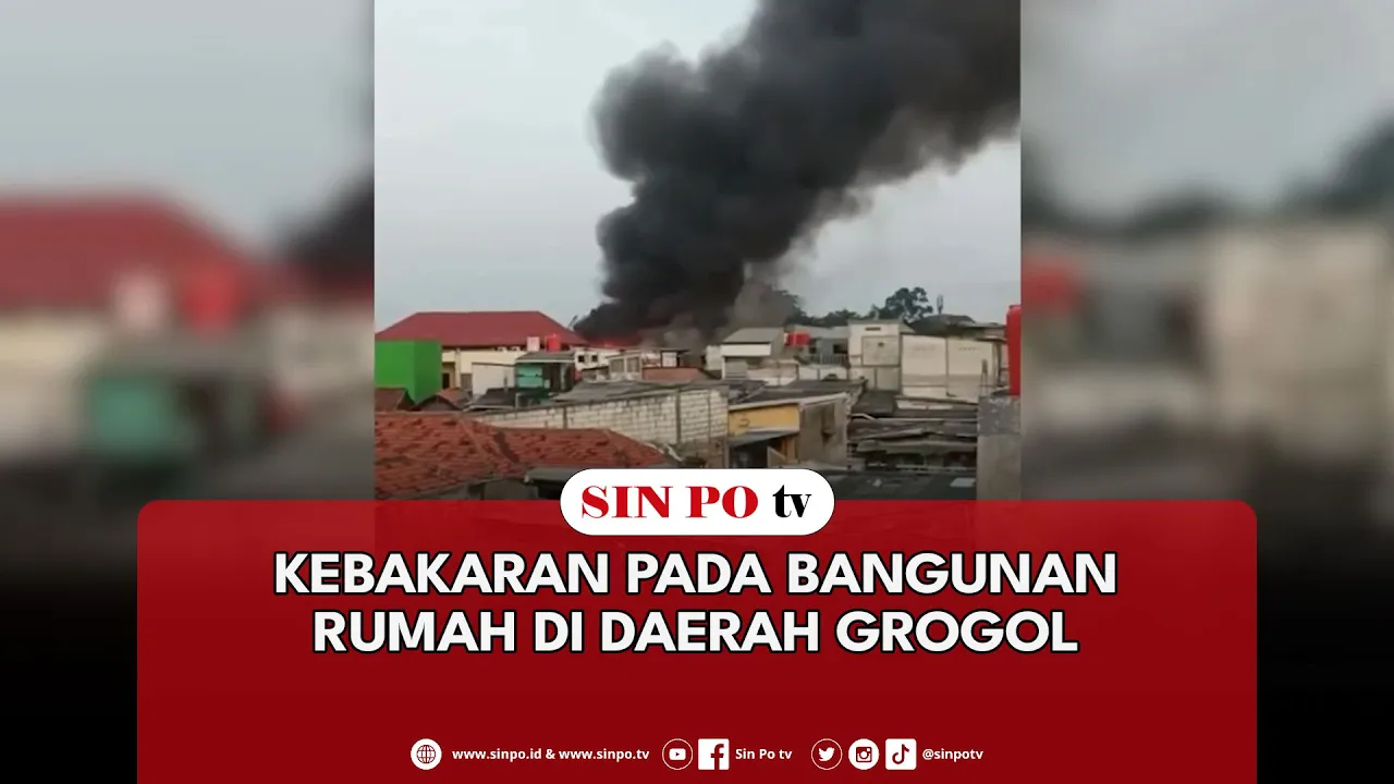 Kebakaran Pada Bangunan Rumah Di Daerah Grogol