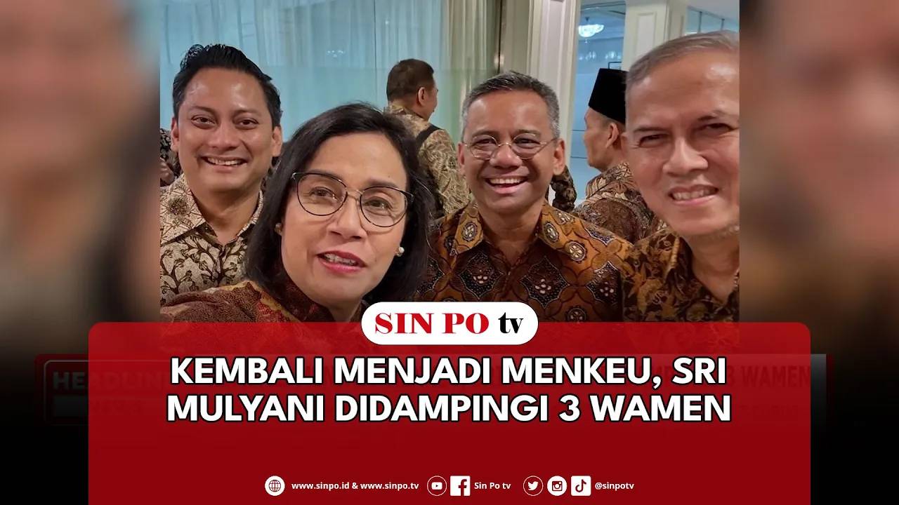 Kembali Menjadi Menkeu, Sri Mulyani Didampingi 3 Wamen