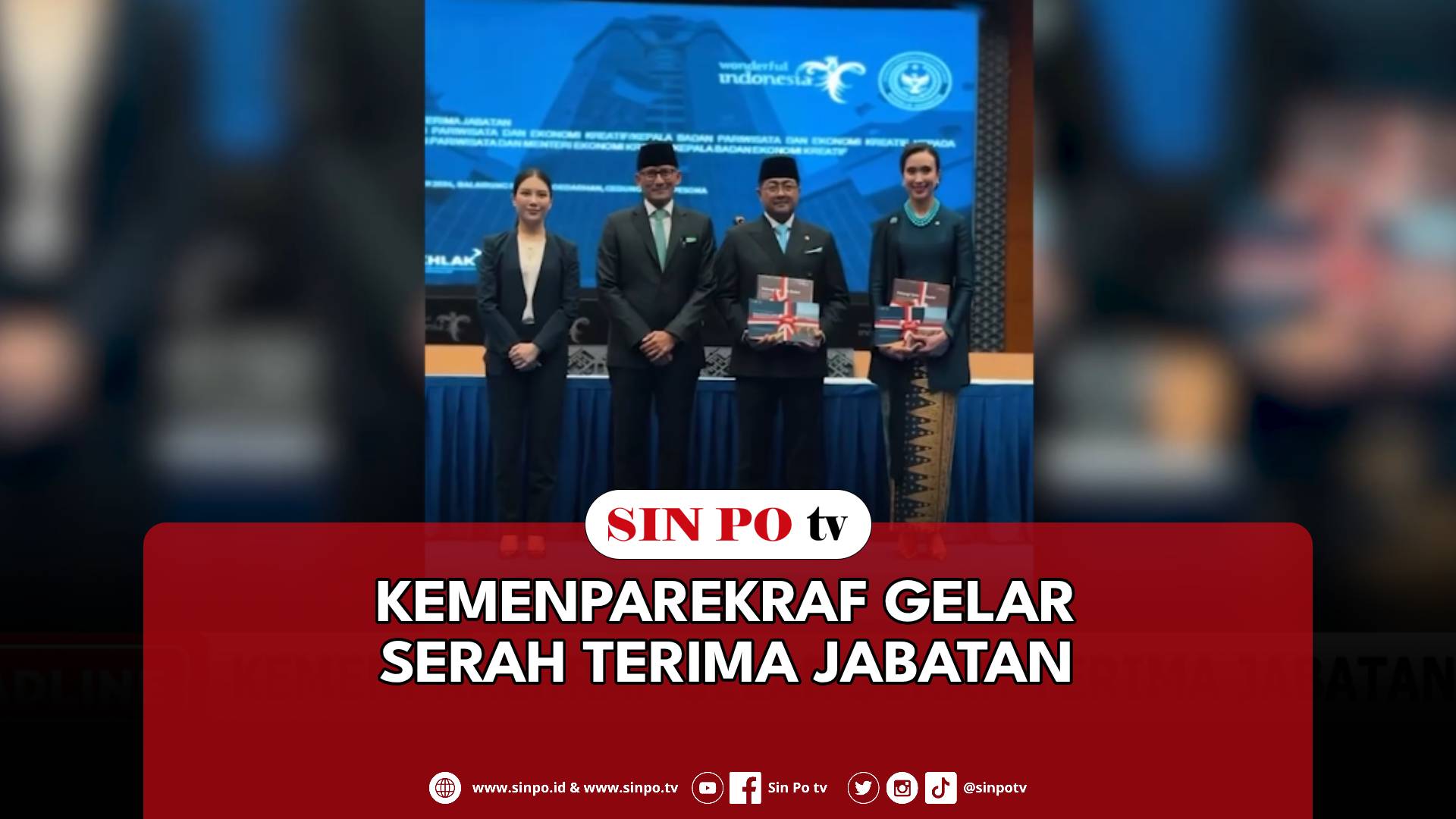 Kemenparekraf Gelar Serah Terima Jabatan