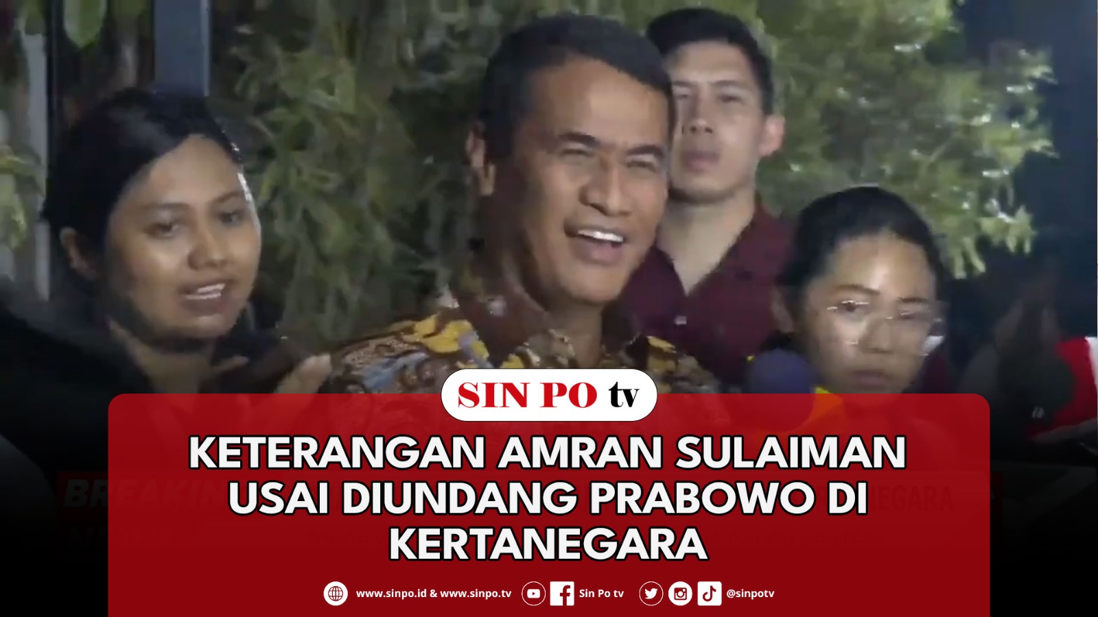 Keterangan Amran Sulaiman Usai Diundang Prabowo Di Kertanegara