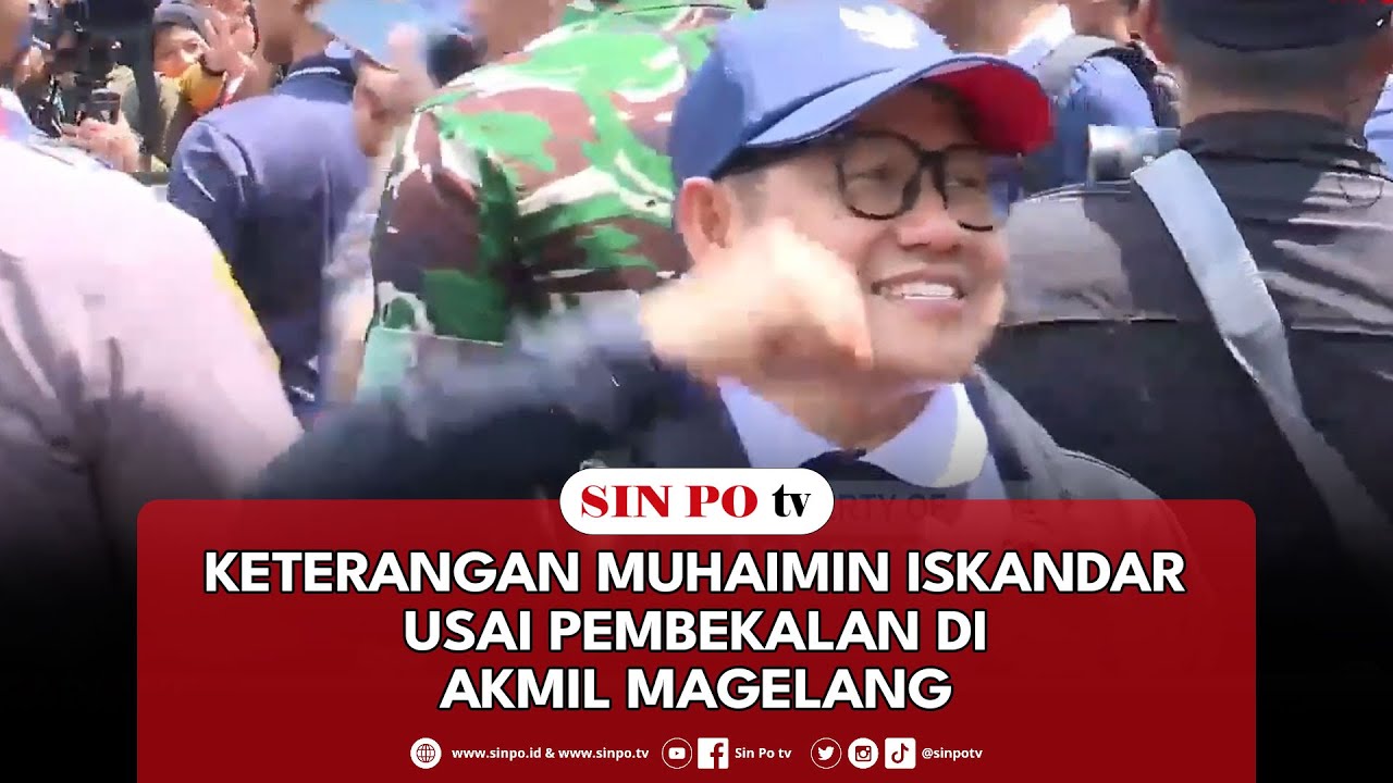 Keterangan ⁠Muhaimin Iskandar Usai Pembekalan Di Akmil Magelang